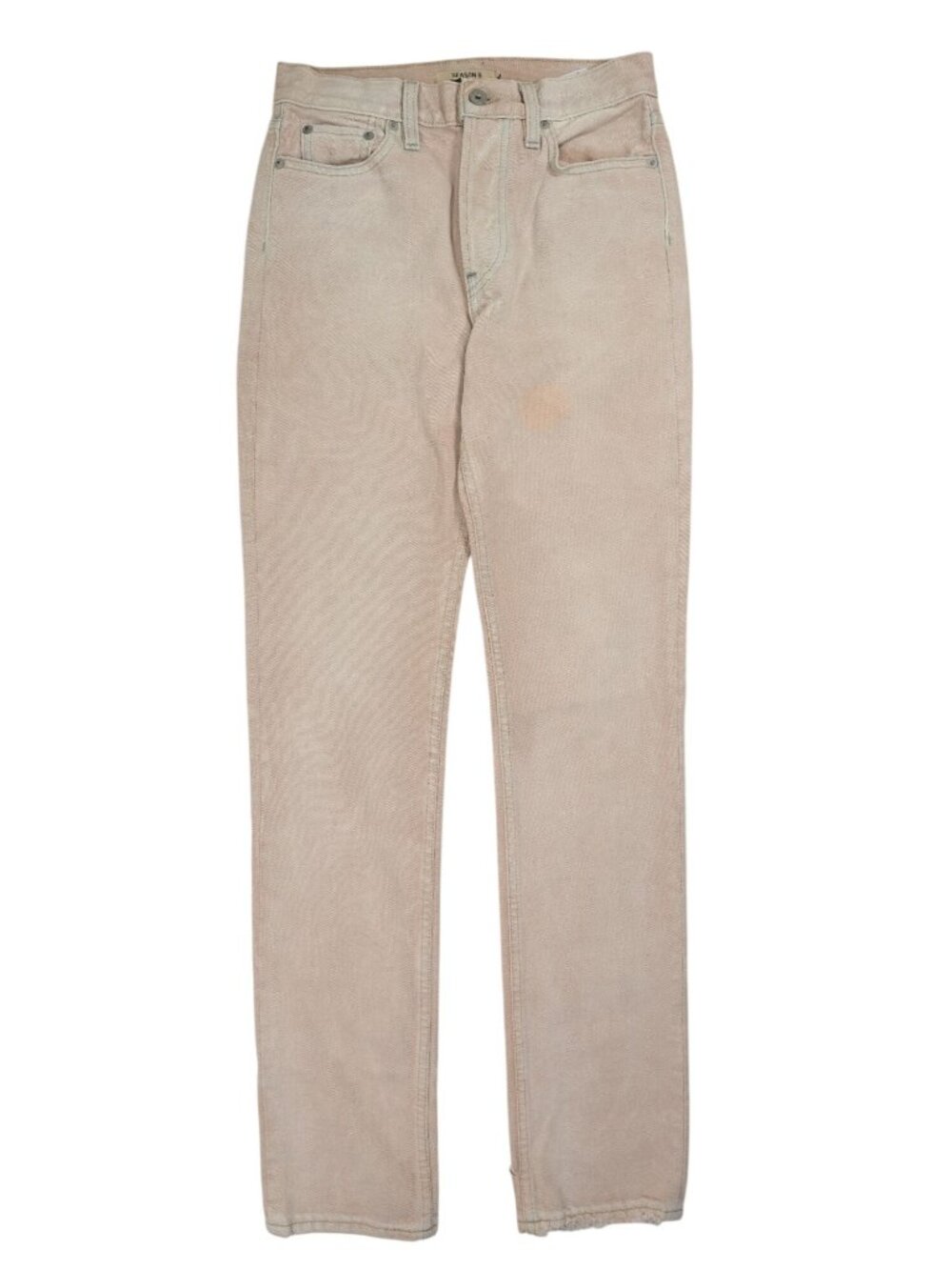 Yeezy Season 6 Five Pocket Denim Jeans in Washed Beige